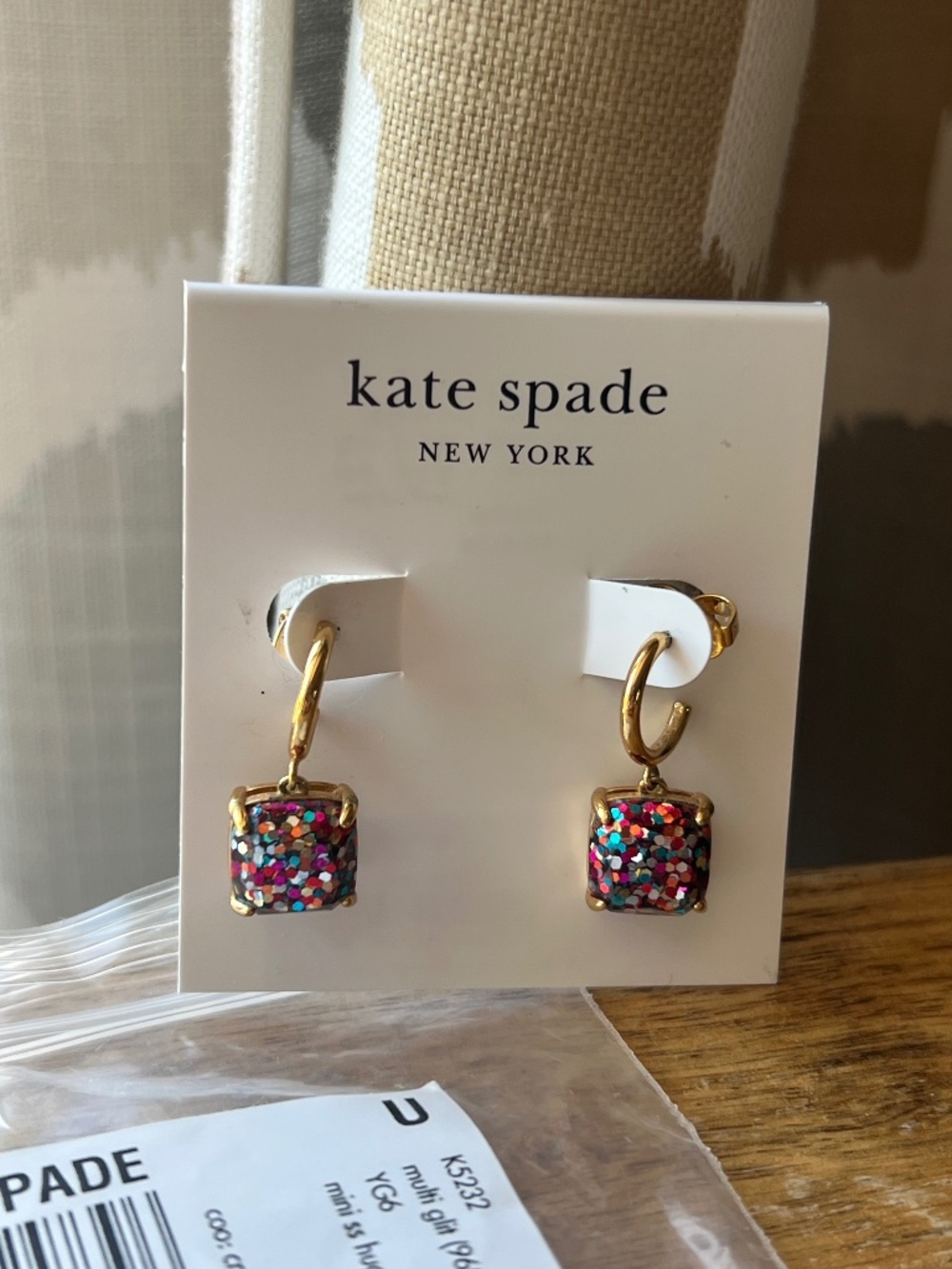Kate Spade Square Mini Drop Earrings